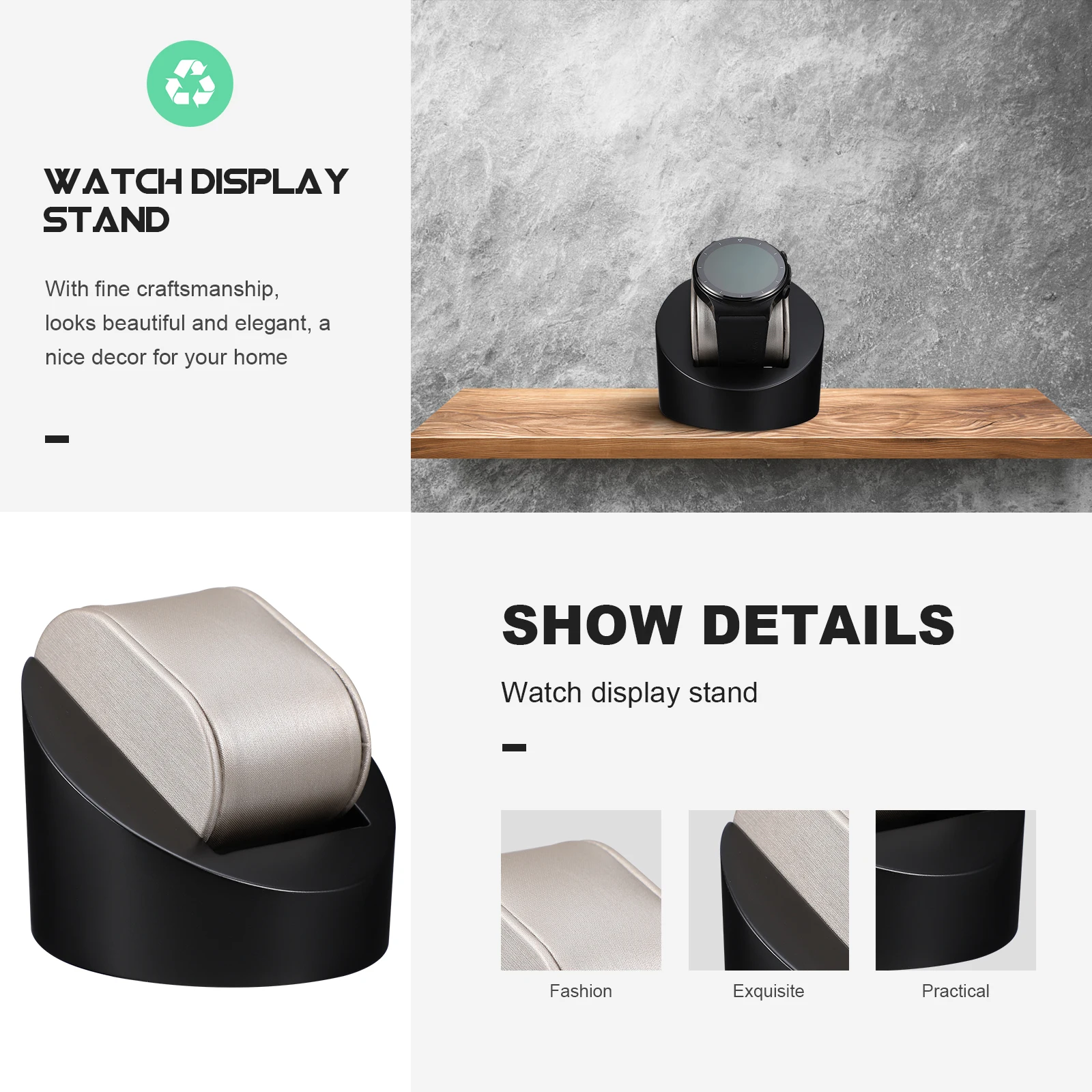 Watch St Display Rack for Men Bracelet Jewelry Watches Durable Safe Decor Gift Watch Holder 
Watch St Display Rack for Men Bracelet Jewelry Watches Durable Safe Decor Gift Watch Holder