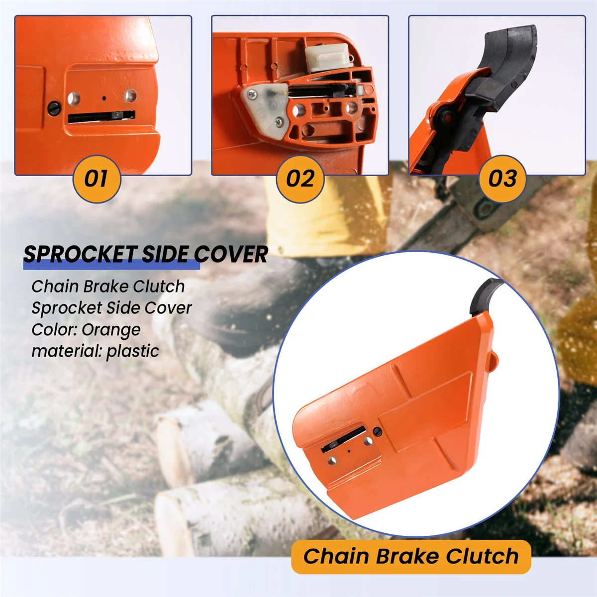 Chain Brake Clutch Sprocket Side Cover 537033501 for Husqvarna 362 365 371 372 385 390 570 575 576 Chainsaws HOT
Chain Brake Clutch Sprocket Side Cover 537033501 for Husqvarna 362 365 371 372 385 390 570 575 576 Chainsaws HOT