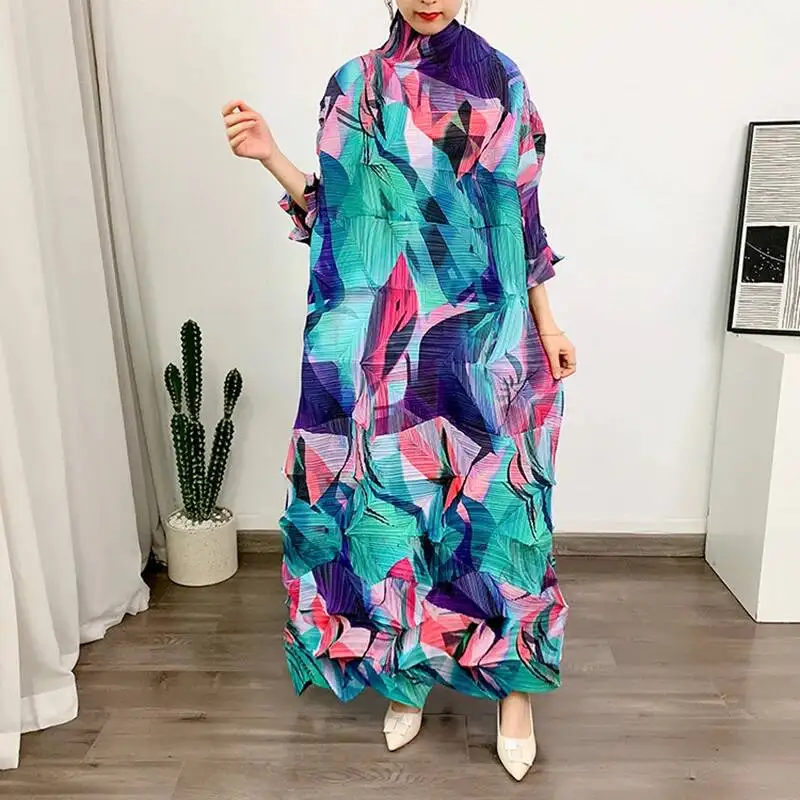 Pleated Dress Turtleneck Women's Print Stitching Color Loose Maxi Dresses Female Party Clothing 2024 Spring New 2UTYJ
Pleated Dress Turtleneck Women's Print Stitching Color Loose Maxi Dresses Female Party Clothing 2024 Spring New 2UTYJ