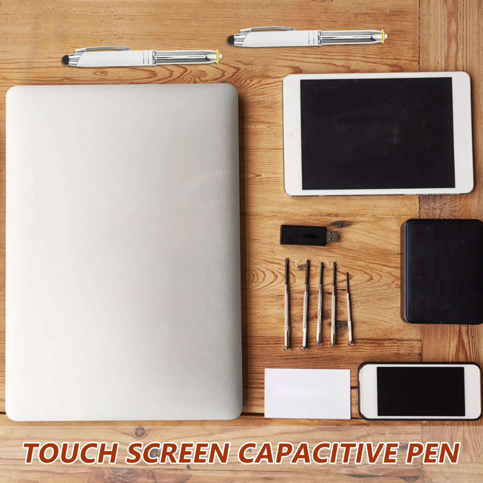 2Pcs Premium Metal Touchscreen Stylus Pens, 3 In 1 Multifunctional Capacitive Pen with Fast Responsive Tips for All Devices
2Pcs Premium Metal Touchscreen Stylus Pens, 3 In 1 Multifunctional Capacitive Pen with Fast Responsive Tips for All Devices