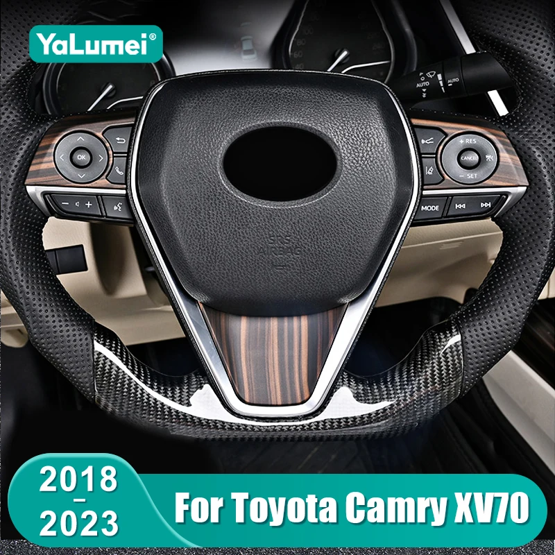 For Toyota Camry XV70 2018 2019 2020 2021 2022 2023 Hybrid Car Steering Wheel Button Cover Carbon Fibre Wood Grain Accessories
For Toyota Camry XV70 2018 2019 2020 2021 2022 2023 Hybrid Car Steering Wheel Button Cover Carbon Fibre Wood Grain Accessories