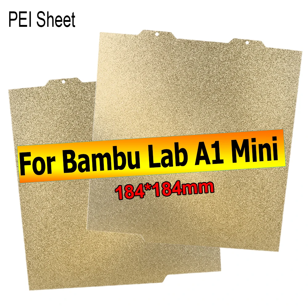 Для Bambu Lab A1 Mini Build Plate PEI с порошковым покрытием, двухсторонний гибкий пружинный стальной лист для Bambulab A1 Mini Plate
Для Bambu Lab A1 Mini Build Plate PEI с порошковым покрытием, двухсторонний гибкий пружинный стальной лист для Bambulab A1 Mini Plate