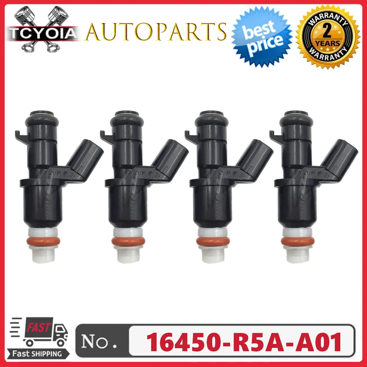 PEIVSO 4pcs FJ1205 16450-R5A-A01 16450R5AA01 Fuel Injector For Honda CR-V 2.4L 2012~2014 Crosstour 2012-2013
PEIVSO 4pcs FJ1205 16450-R5A-A01 16450R5AA01 Fuel Injector For Honda CR-V 2.4L 2012~2014 Crosstour 2012-2013