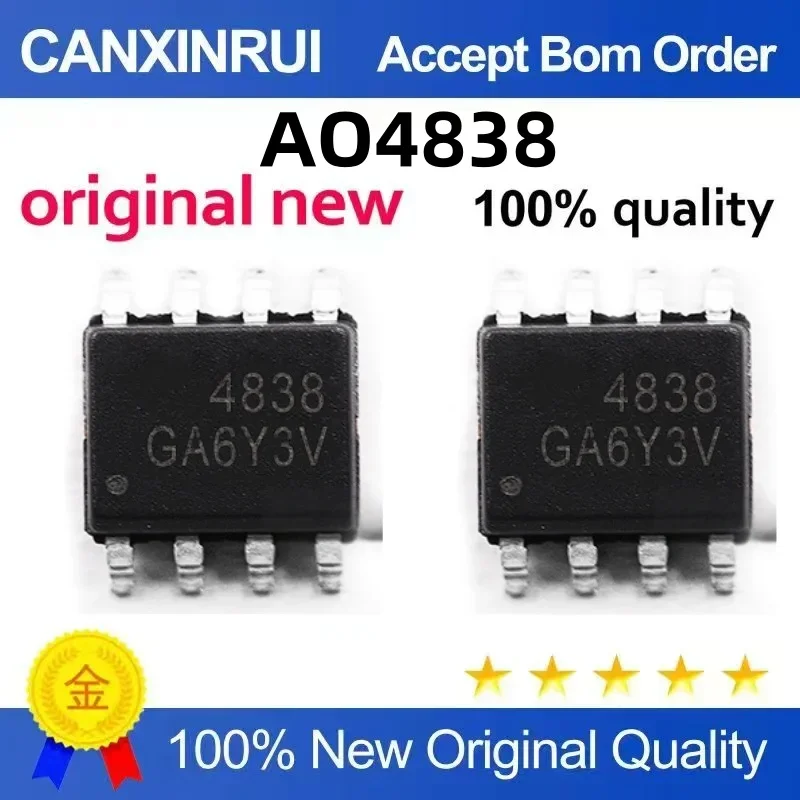 (5-100 pieces) New AO4838 4838 SOP8 MOSFET dual N-channel 30V 11A spot chip
(5-100 pieces) New AO4838 4838 SOP8 MOSFET dual N-channel 30V 11A spot chip