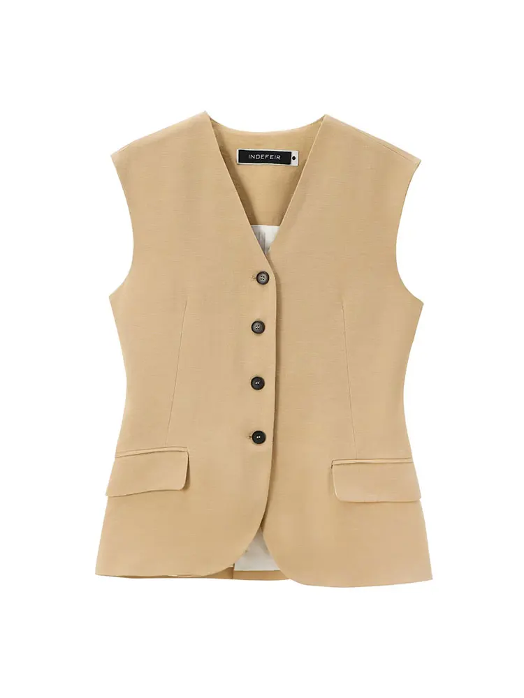 TRAFZA 2024 Summer Suit Vest For Women Fashion Trend Slim Single Breasted Tops Female Vintage Elegant Women's Waistcoat Top
TRAFZA 2024 Summer Suit Vest For Women Fashion Trend Slim Single Breasted Tops Female Vintage Elegant Women's Waistcoat Top