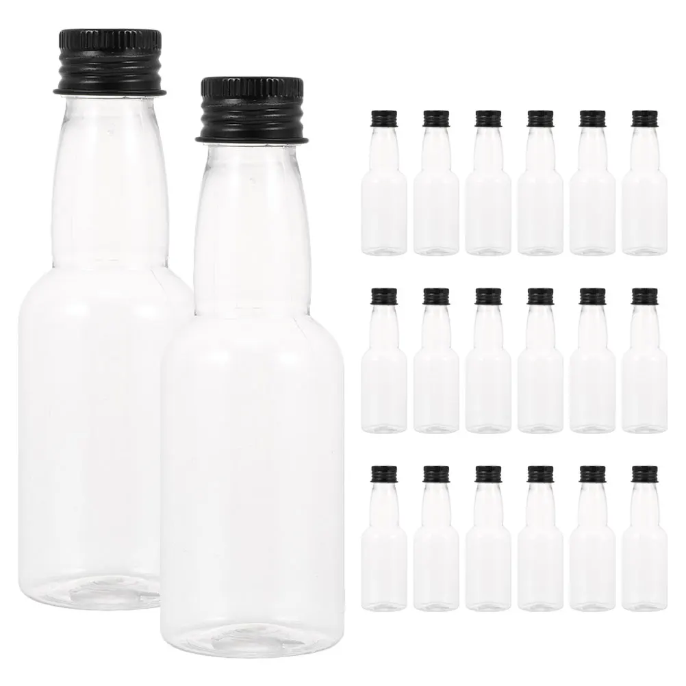 20Pcs Mini Juice Bottles Plastic Clear Juice Container Leakproof Caps for Milk Juices Liquor Wine Portable Beverage Storage
20Pcs Mini Juice Bottles Plastic Clear Juice Container Leakproof Caps for Milk Juices Liquor Wine Portable Beverage Storage