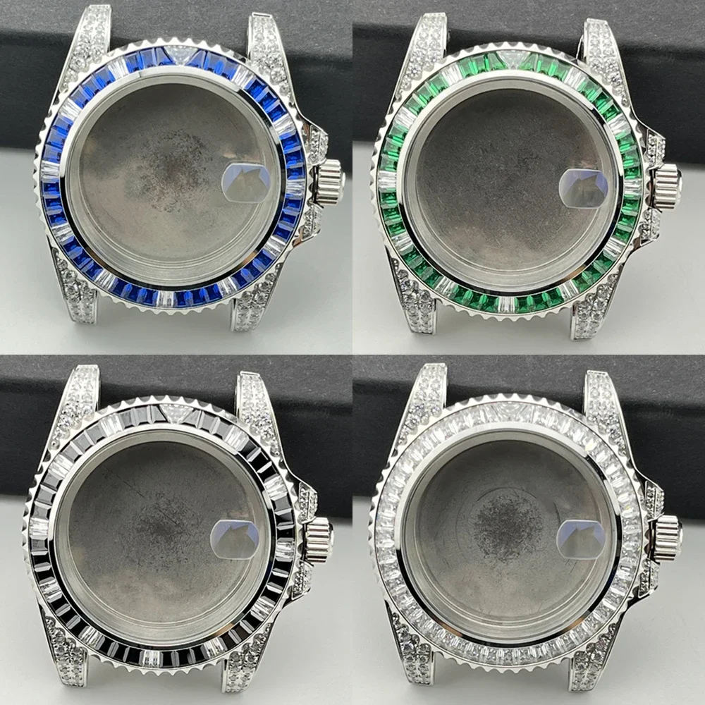 40.5mm Crystal Watch Case Magnifier Sapphire Glass Solid Bottom Diamond Shell for NH34 NH35 NH36 Movement
40.5mm Crystal Watch Case Magnifier Sapphire Glass Solid Bottom Diamond Shell for NH34 NH35 NH36 Movement