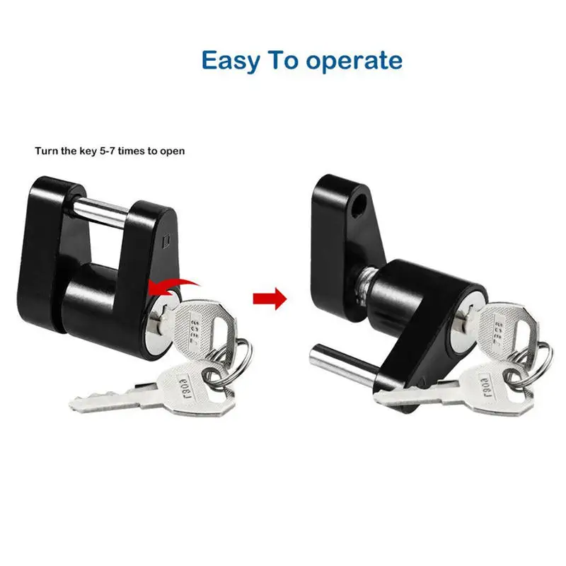 Trailer Hitch Lock Zinc Alloy Anti Theft Security Lock with 2 Keys for RV Truck Boat Trailer Connector Protector
Trailer Hitch Lock Zinc Alloy Anti Theft Security Lock with 2 Keys for RV Truck Boat Trailer Connector Protector