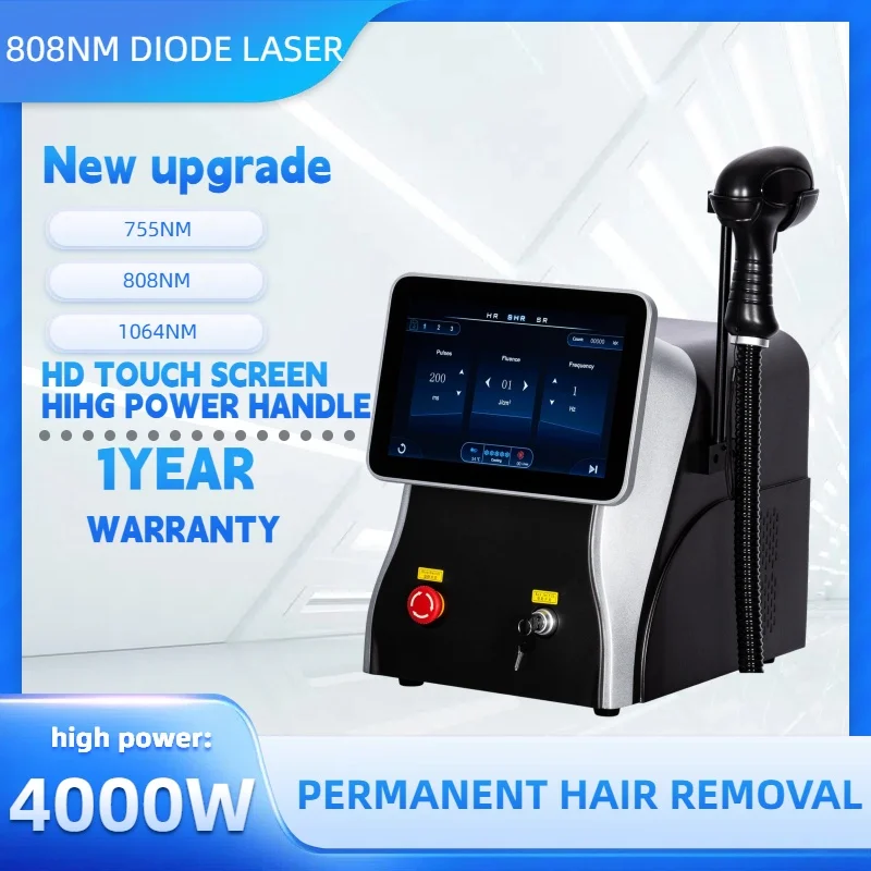Three-Wavelength 755/808/1064nm Powerful Epilator Professional Diode Laser Machine Painless Permanent Hair Remover for Woman
Three-Wavelength 755/808/1064nm Powerful Epilator Professional Diode Laser Machine Painless Permanent Hair Remover for Woman