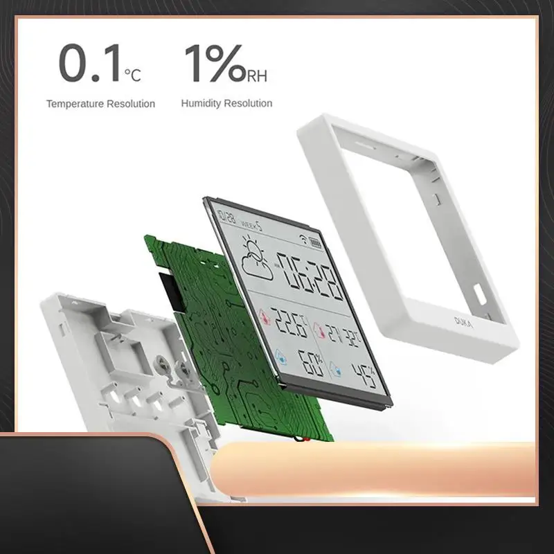 DUKA TH3 Electronic Temperature Humidity Meter Wifi Digital Display Hygrometer Thermometer Clock Weather Station
DUKA TH3 Electronic Temperature Humidity Meter Wifi Digital Display Hygrometer Thermometer Clock Weather Station