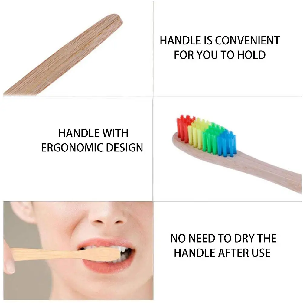 4 Pcs Bamboo Toothbrush Soft Bristle Adult Colorful Degradable Long Handle Oral Friendly Dentist Recommended
4 Pcs Bamboo Toothbrush Soft Bristle Adult Colorful Degradable Long Handle Oral Friendly Dentist Recommended