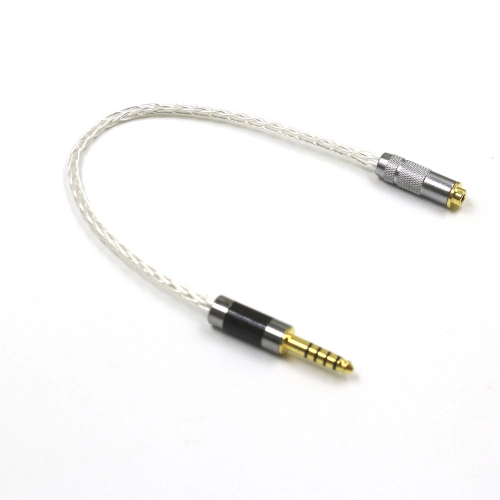 HIFI 7N Single Crystal Silver 4.4mm Balanced Male to 2.5mm Female Audio Adapter Cable 4.4 Connector Upgrade Lline Cable
HIFI 7N Single Crystal Silver 4.4mm Balanced Male to 2.5mm Female Audio Adapter Cable 4.4 Connector Upgrade Lline Cable