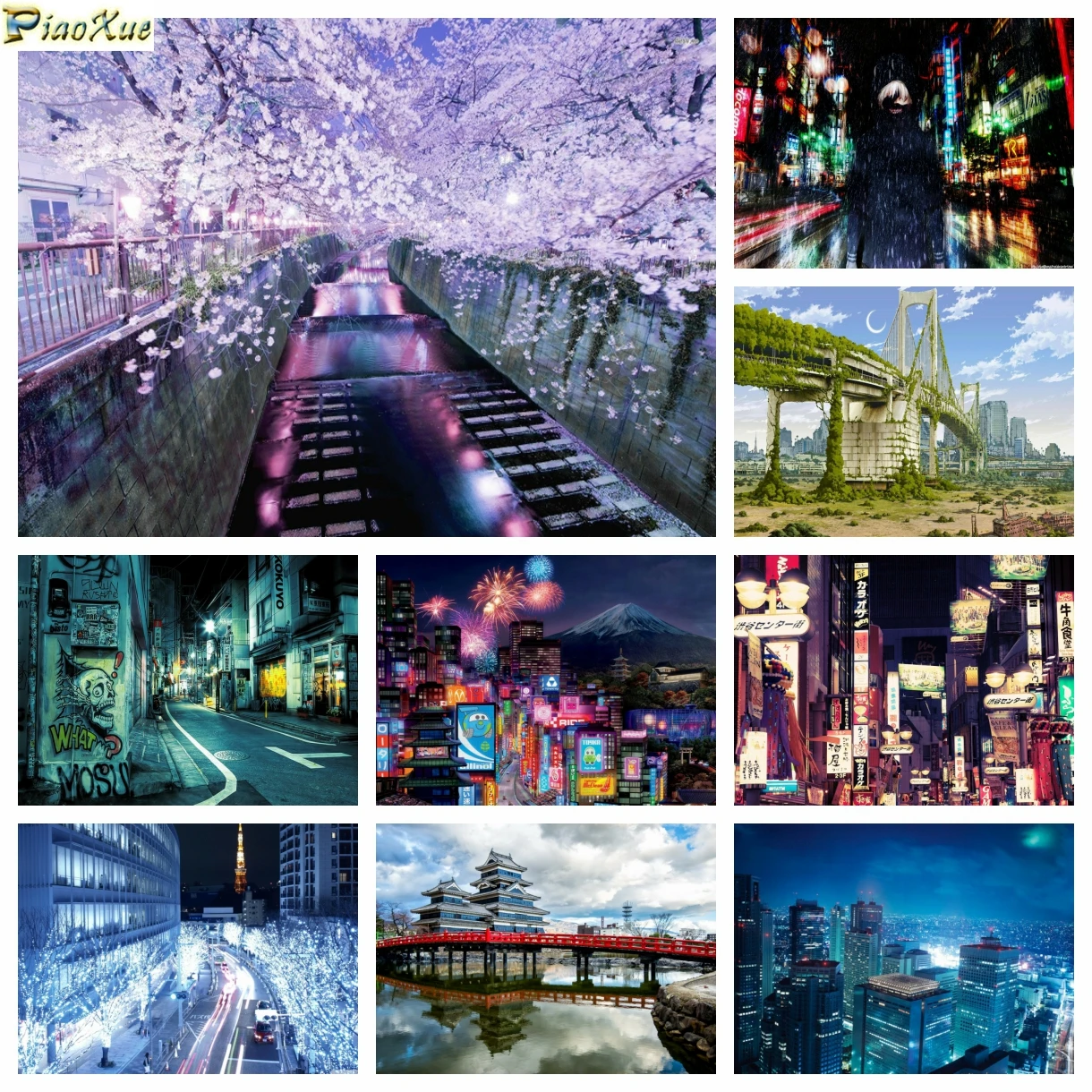 DIY Diamond Painting City Landscape Neon Tokyo Full Square Drills Cross Stitch Kits Japan Street Bridge Embroidery Home Decor
DIY Diamond Painting City Landscape Neon Tokyo Full Square Drills Cross Stitch Kits Japan Street Bridge Embroidery Home Decor