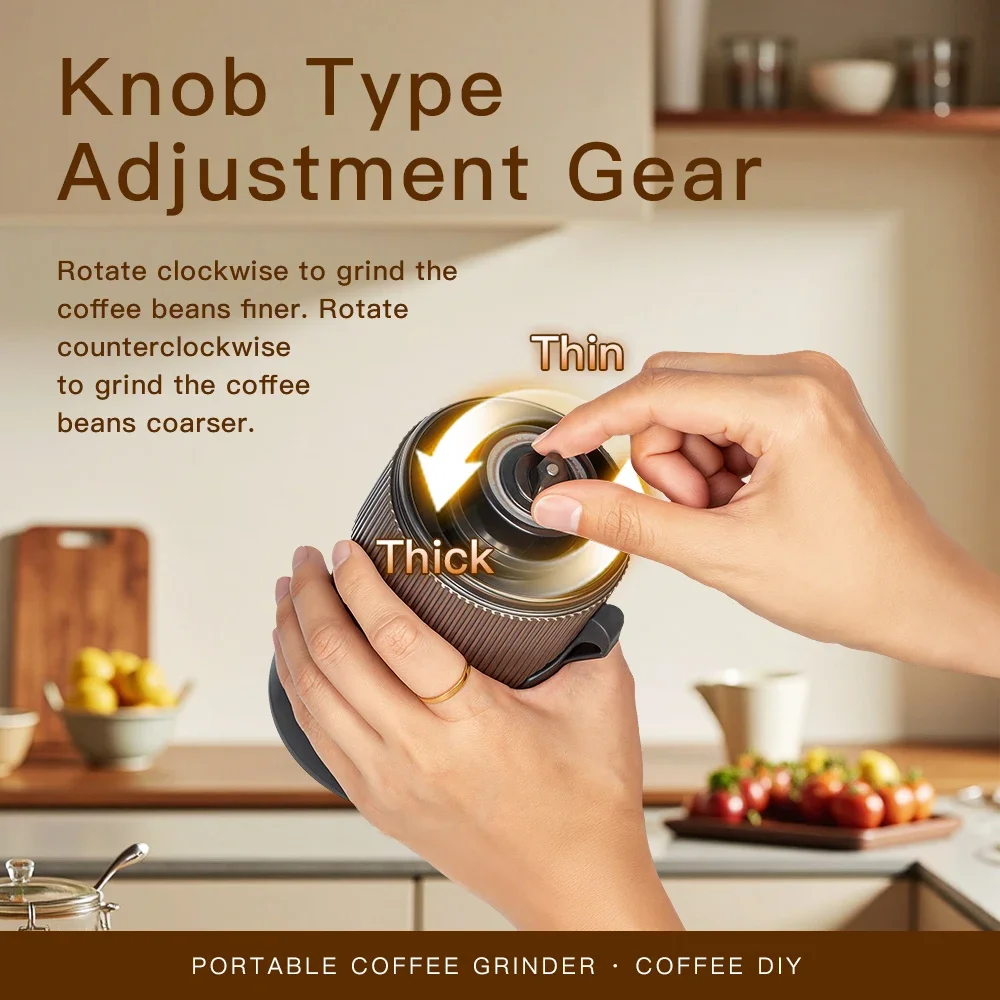 New Electric Coffee Grinder USB Rechargeable Portable One-Button Start Adjustable Bean Grinder Home Outdoor Blender
New Electric Coffee Grinder USB Rechargeable Portable One-Button Start Adjustable Bean Grinder Home Outdoor Blender