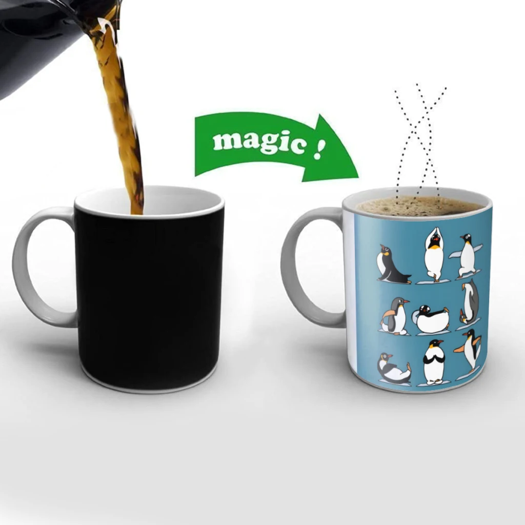 Penguin Yoga Creativity Change Color Chang mug Ceramic mug Hot Coffee Cup Breakfast Cup Mug Friend Gift
Penguin Yoga Creativity Change Color Chang mug Ceramic mug Hot Coffee Cup Breakfast Cup Mug Friend Gift