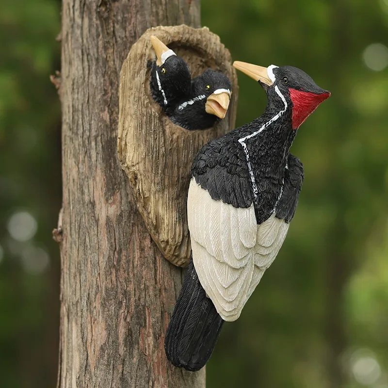 Resin Woodpecker Tree Statue Realistic Feeding Pose Bird Figurine for Porch, Farmhouse & Lawn Decor Weatherproof Outdoor Art
Resin Woodpecker Tree Statue Realistic Feeding Pose Bird Figurine for Porch, Farmhouse & Lawn Decor Weatherproof Outdoor Art