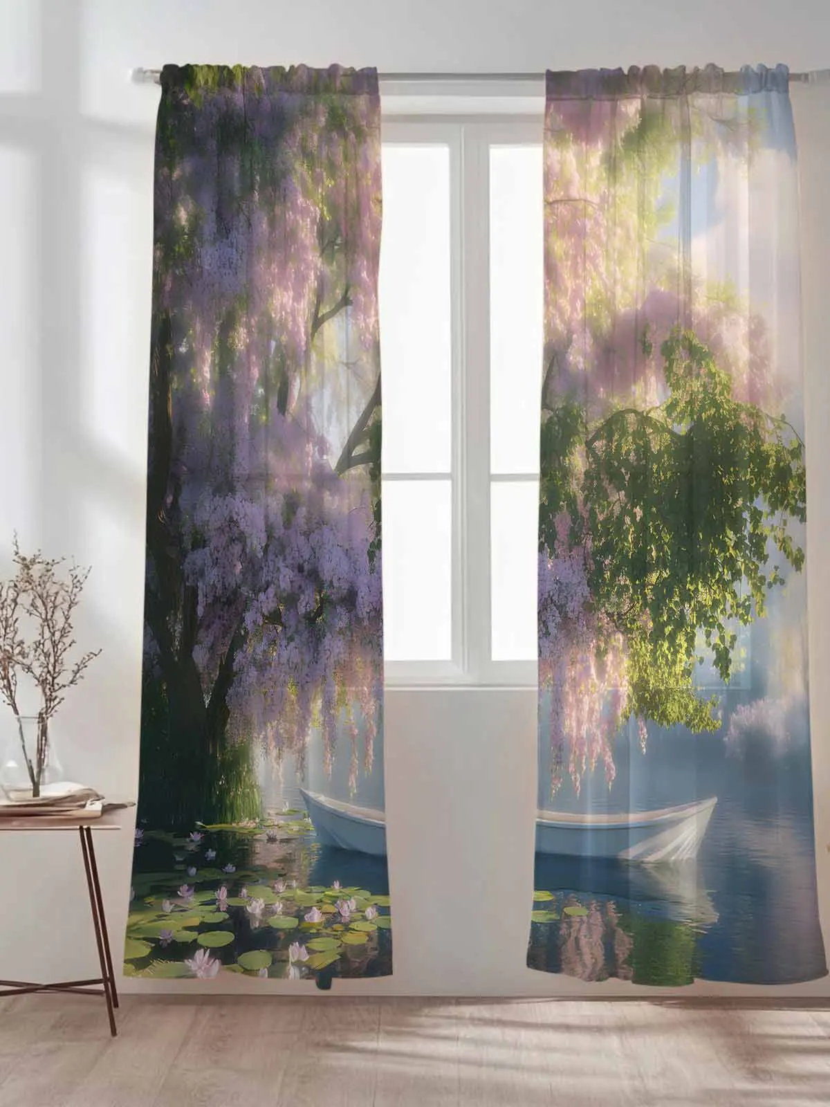 Forest Boat Curtains For Living Room Window Voile Tulle Curtain Cortinas Drapes Home Decor
Forest Boat Curtains For Living Room Window Voile Tulle Curtain Cortinas Drapes Home Decor