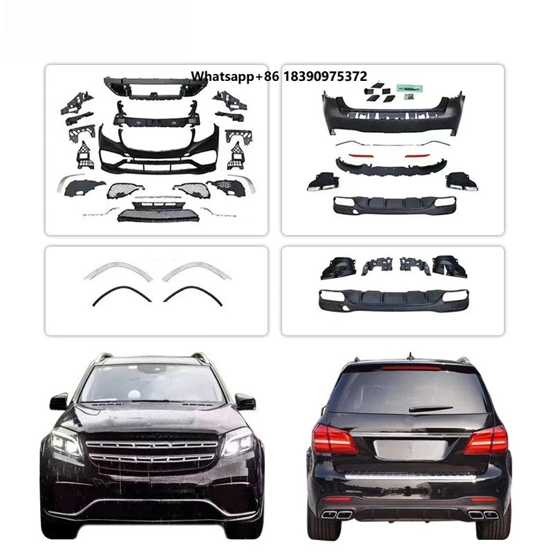 For 2016-2019 GLS 166 Upgrade GLS63 Bodykit Front/Rear Bumper Wheel Arch Diffuser Exhaust Tips Wholesale Price Hot Sale
For 2016-2019 GLS 166 Upgrade GLS63 Bodykit Front/Rear Bumper Wheel Arch Diffuser Exhaust Tips Wholesale Price Hot Sale