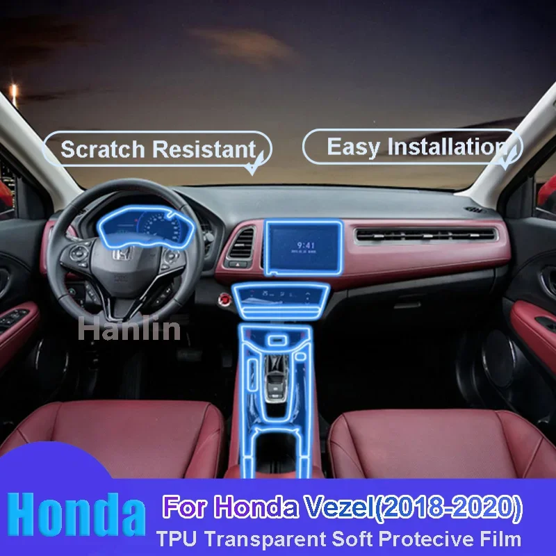 For Honda Vezel 2018-2020 Car Interior Center Console Transparent TPU Protective Anti-scratch Repair Film Car Sticker
For Honda Vezel 2018-2020 Car Interior Center Console Transparent TPU Protective Anti-scratch Repair Film Car Sticker