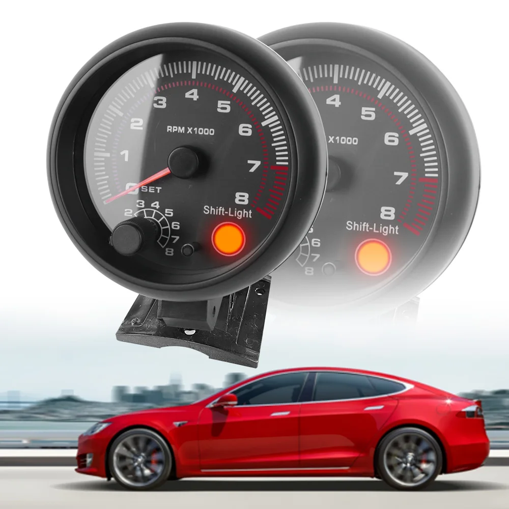 0-8000 RPM With LED Shift Light White Backlight Car Meter 3.75 Inch Tachometer Auto Gauge 12V
0-8000 RPM With LED Shift Light White Backlight Car Meter 3.75 Inch Tachometer Auto Gauge 12V