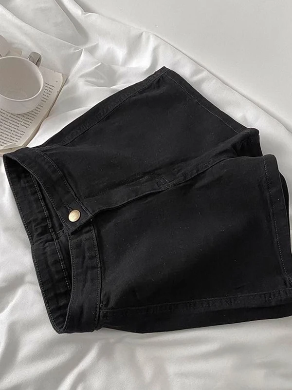 Black Slim Fit A-Line Denim Shorts Women's Summer High Waist Slimming Hot Pants Trendy Girls Bodycon Shorts Casual Style
Black Slim Fit A-Line Denim Shorts Women's Summer High Waist Slimming Hot Pants Trendy Girls Bodycon Shorts Casual Style