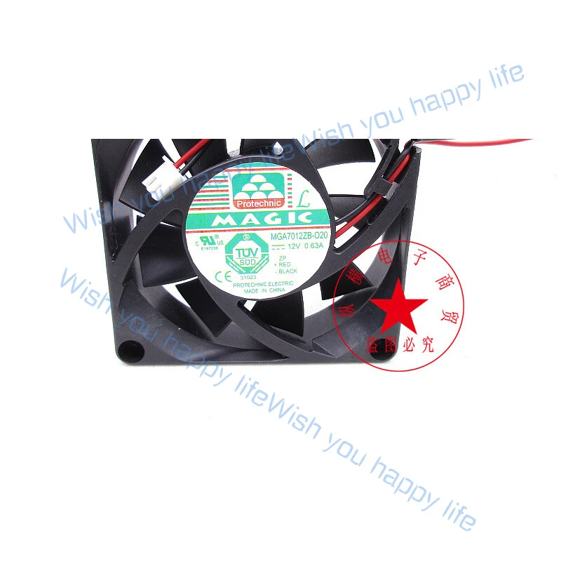 L... for MAGIC MGA7012ZB-O20 12V 0.63A 7020 7cm double ball cooling fan
L... for MAGIC MGA7012ZB-O20 12V 0.63A 7020 7cm double ball cooling fan