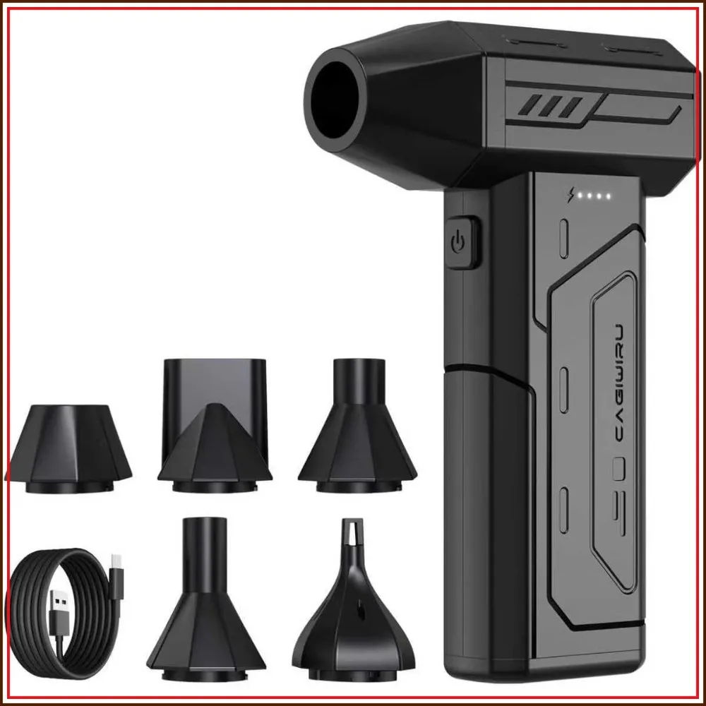 130000RPM Cordless Air Duster, Rechargeable Brushless Blower, 3-Speed Mini Blower with LED Light for Computer, Home, Car
130000RPM Cordless Air Duster, Rechargeable Brushless Blower, 3-Speed Mini Blower with LED Light for Computer, Home, Car
