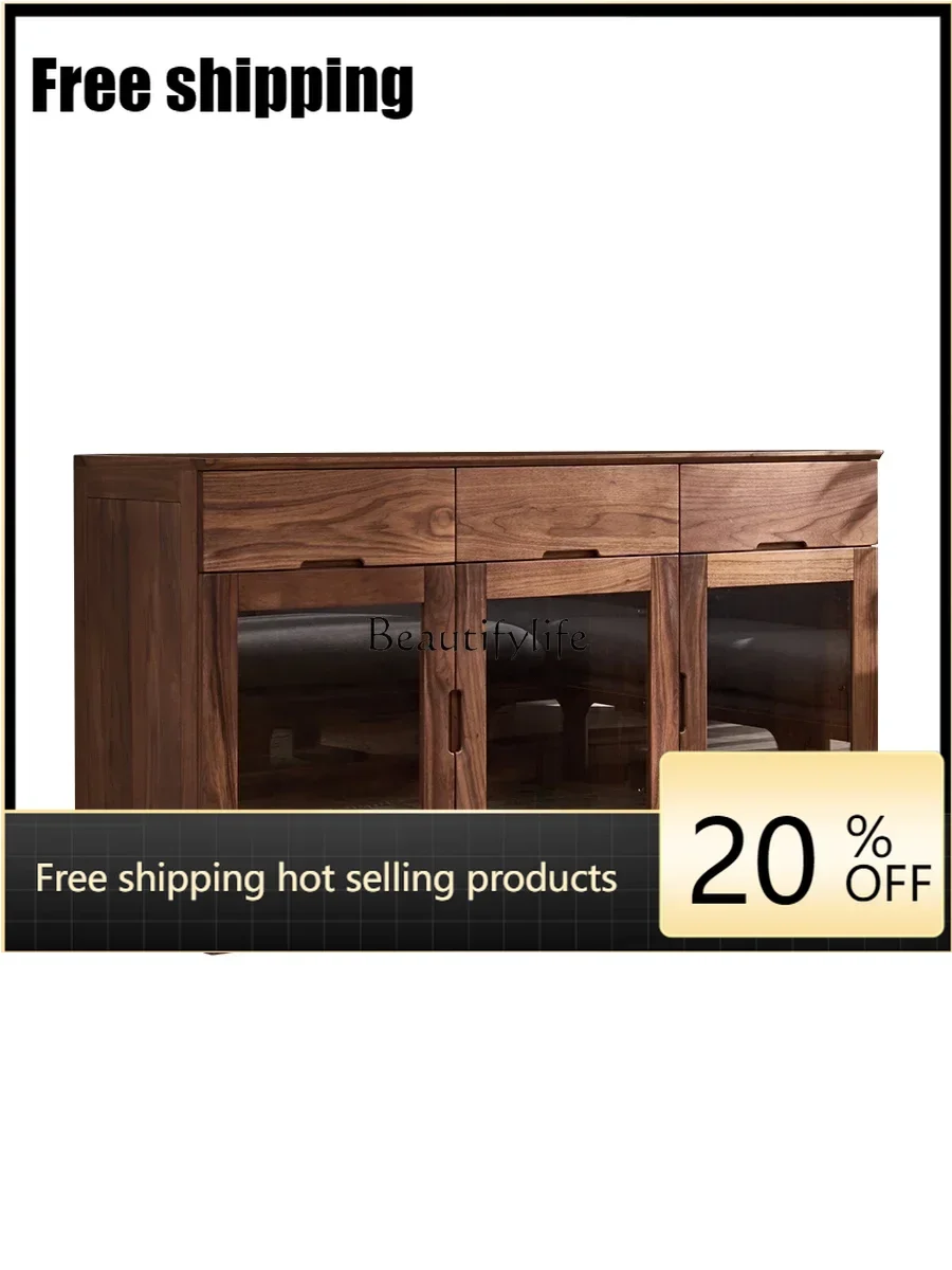 X4 parts and accessoriesSolid wood dining side cabinet North American imported black walnut tea locker
X4 parts and accessoriesSolid wood dining side cabinet North American imported black walnut tea locker