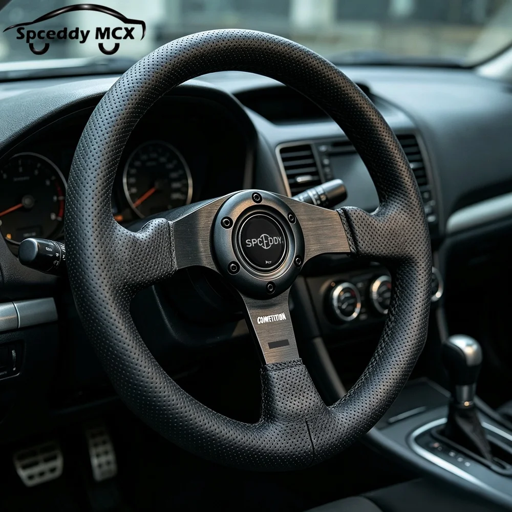 Racing Drift Sport Steering Wheel Perforated Leather14inch 350mm With Black Stitching For Car Universal Modified Anti-slip
Racing Drift Sport Steering Wheel Perforated Leather14inch 350mm With Black Stitching For Car Universal Modified Anti-slip