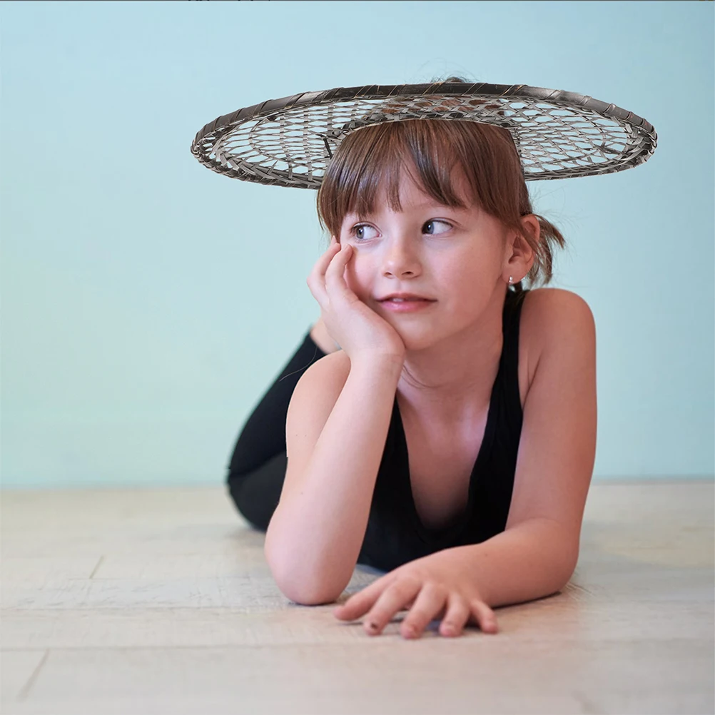 Bamboo Chinese Straw Black Cap Hollow Out Ancient Oriental Asian Rice Hat Wide Brimmed Conical Samurai Cosplay Farmer Sun Hat
Bamboo Chinese Straw Black Cap Hollow Out Ancient Oriental Asian Rice Hat Wide Brimmed Conical Samurai Cosplay Farmer Sun Hat