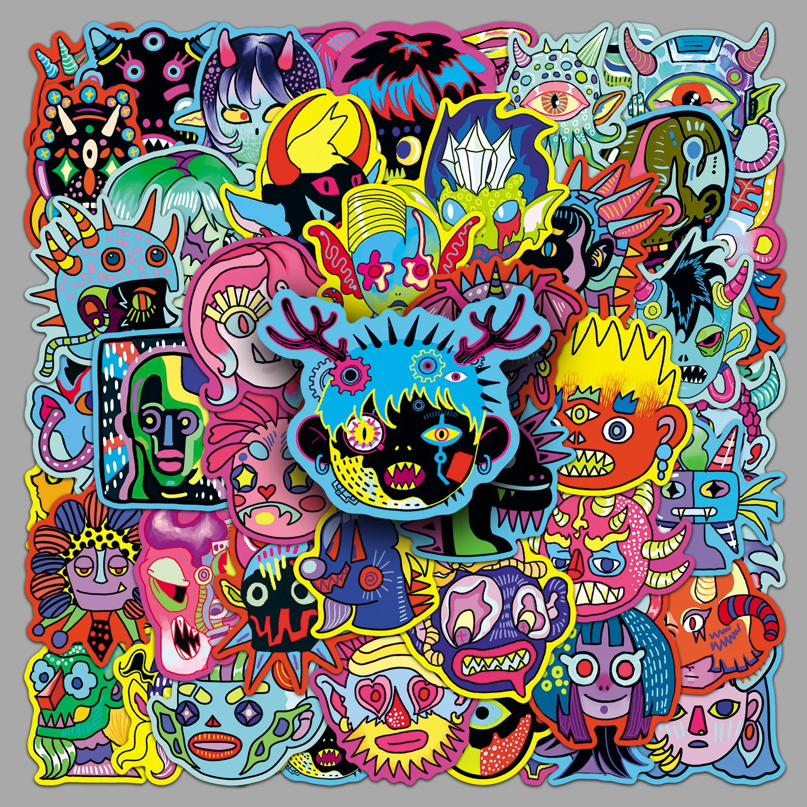 50PCS Cartoon Halloween Weird Man Graffiti Stickers Horror DIY Decoration Mobile Phone Case Water Cup Notebook Children's Gifts
50PCS Cartoon Halloween Weird Man Graffiti Stickers Horror DIY Decoration Mobile Phone Case Water Cup Notebook Children's Gifts