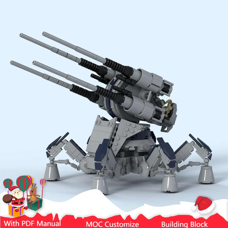 791 шт. MOC анти-самолет, артиллерийская модель, модульный строительный блок, технология «сделай сам», сборка, детская игрушка, подарок на день рождения/Рождество
791 шт. MOC анти-самолет, артиллерийская модель, модульный строительный блок, технология «сделай сам», сборка, детская игрушка, подарок на день рождения/Рождество