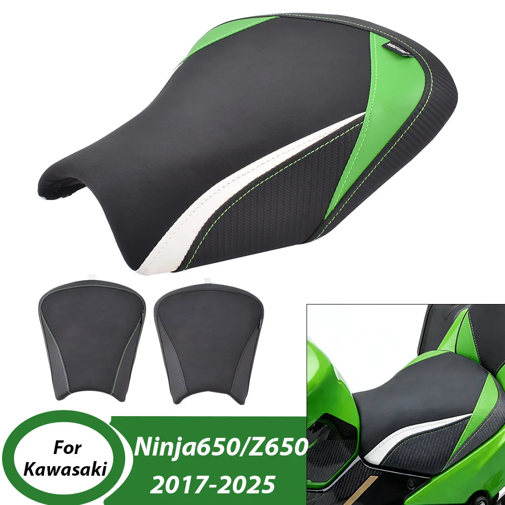 Для Kawasaki Ninja650 Z650 2017-2025 2024: Утолщенная кожаная накладка на переднее сиденье для водителя, аксессуары для мотоциклов
Для Kawasaki Ninja650 Z650 2017-2025 2024: Утолщенная кожаная накладка на переднее сиденье для водителя, аксессуары для мотоциклов