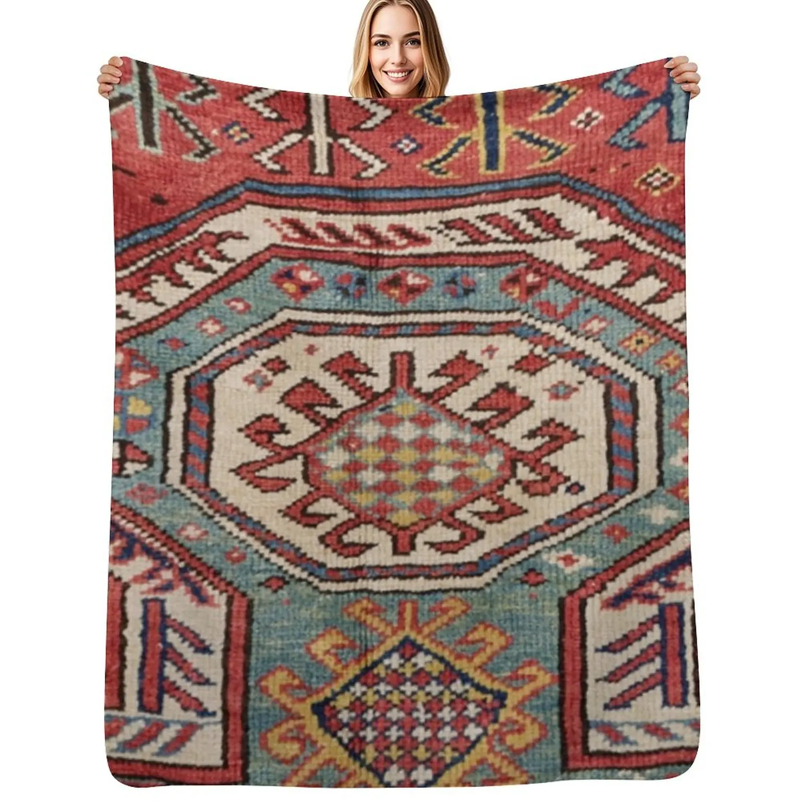 Orduch Medallion II // 19th Century Colorful Bright Baby Blue Diamond Blossom Ornate Accent Pattern Throw Blanket
Orduch Medallion II // 19th Century Colorful Bright Baby Blue Diamond Blossom Ornate Accent Pattern Throw Blanket