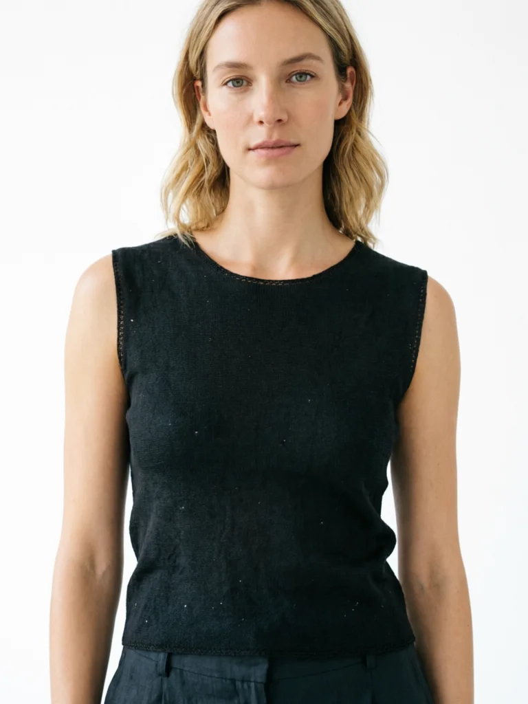 Women Sparkle Washi Paper Knitted Tops Summer Sleeveless Sweater Vest Tank Top
Women Sparkle Washi Paper Knitted Tops Summer Sleeveless Sweater Vest Tank Top