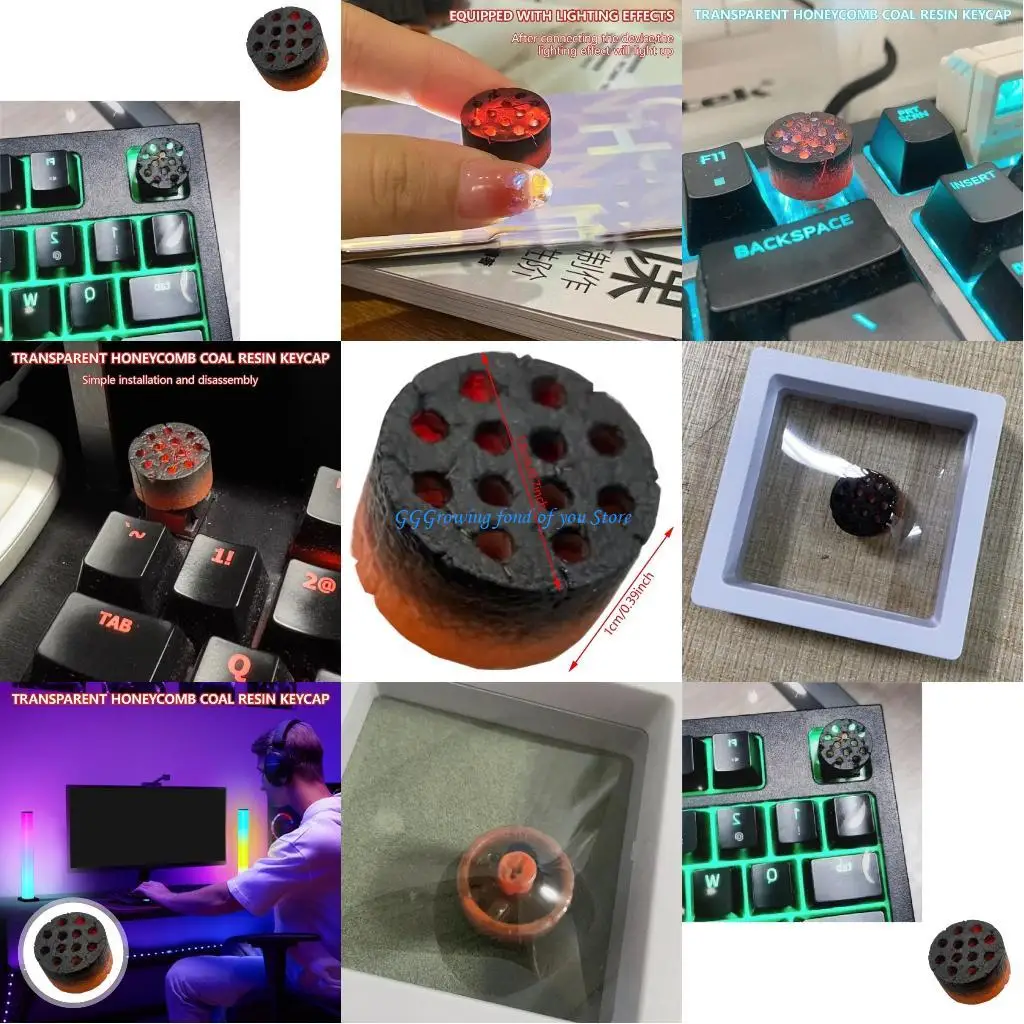 H9EB Уникальные прозрачные прозрачные соты на угольные смолы Keycap для механических клавиатур для энтузиастов киберспорта
H9EB Уникальные прозрачные прозрачные соты на угольные смолы Keycap для механических клавиатур для энтузиастов киберспорта