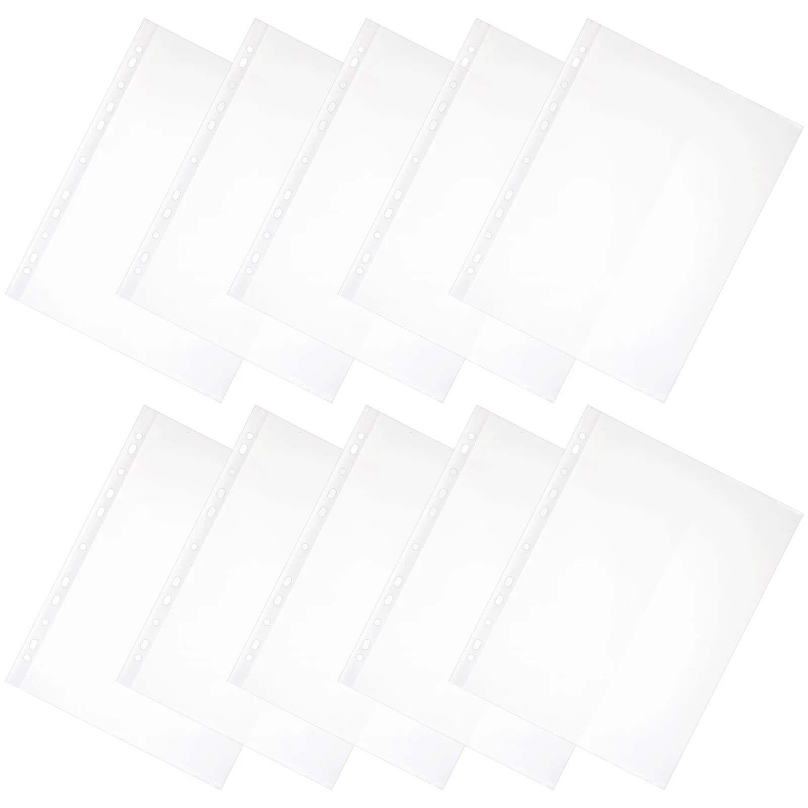 100pcs Clear Page Protectors File Holder Sleeves Transparent Plastic Binder Sheet Protectors For Paper Photos Office School Use
100pcs Clear Page Protectors File Holder Sleeves Transparent Plastic Binder Sheet Protectors For Paper Photos Office School Use