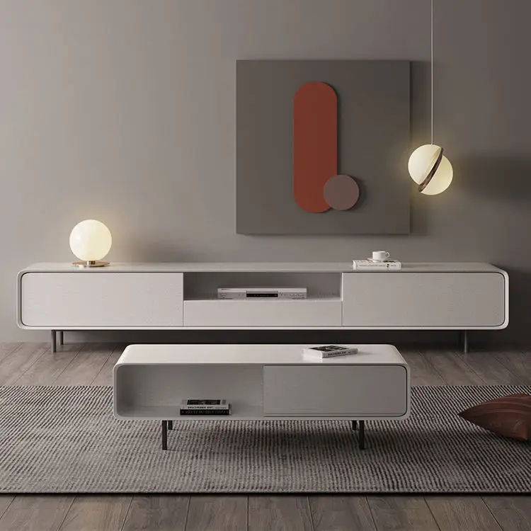 Modern Luxury Living Room Wood TV Cabinet and Coffee Table Set Panel Style Furniture with Mirror Feature for Bedroom
Modern Luxury Living Room Wood TV Cabinet and Coffee Table Set Panel Style Furniture with Mirror Feature for Bedroom