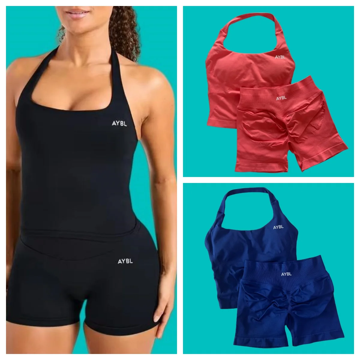 Seamless 2 Piece Yoga Outfit Halter Neck Top + High Waist Shorts for Women Gym Workout Training Sportswear
Seamless 2 Piece Yoga Outfit Halter Neck Top + High Waist Shorts for Women Gym Workout Training Sportswear