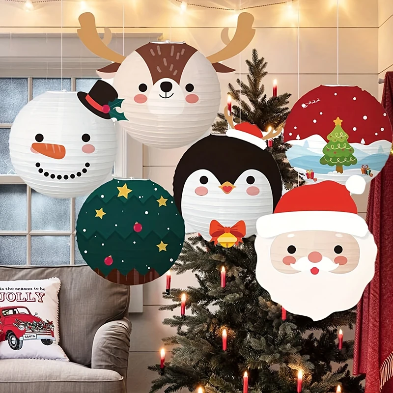 Christmas Lanterns Christmas Party Decorations DIY Portable Cartoon Paper Lanterns Hanging Ornaments
Christmas Lanterns Christmas Party Decorations DIY Portable Cartoon Paper Lanterns Hanging Ornaments