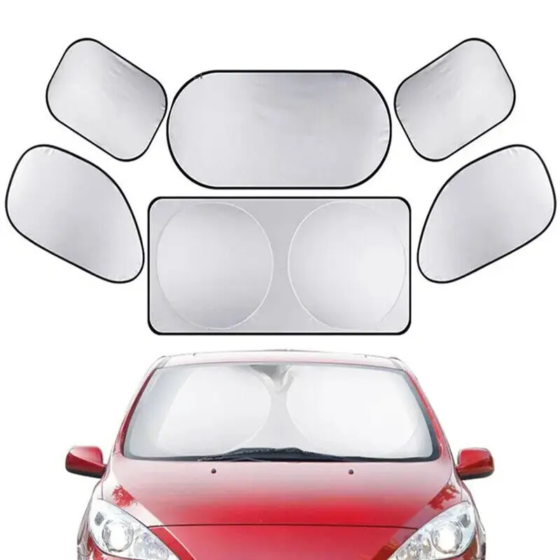 6PCS Reflective Car Windscreen Sun Shade Foldable Sunshade UV Blind Visor Protector Car Sunshield Sunscreen Curtain
6PCS Reflective Car Windscreen Sun Shade Foldable Sunshade UV Blind Visor Protector Car Sunshield Sunscreen Curtain