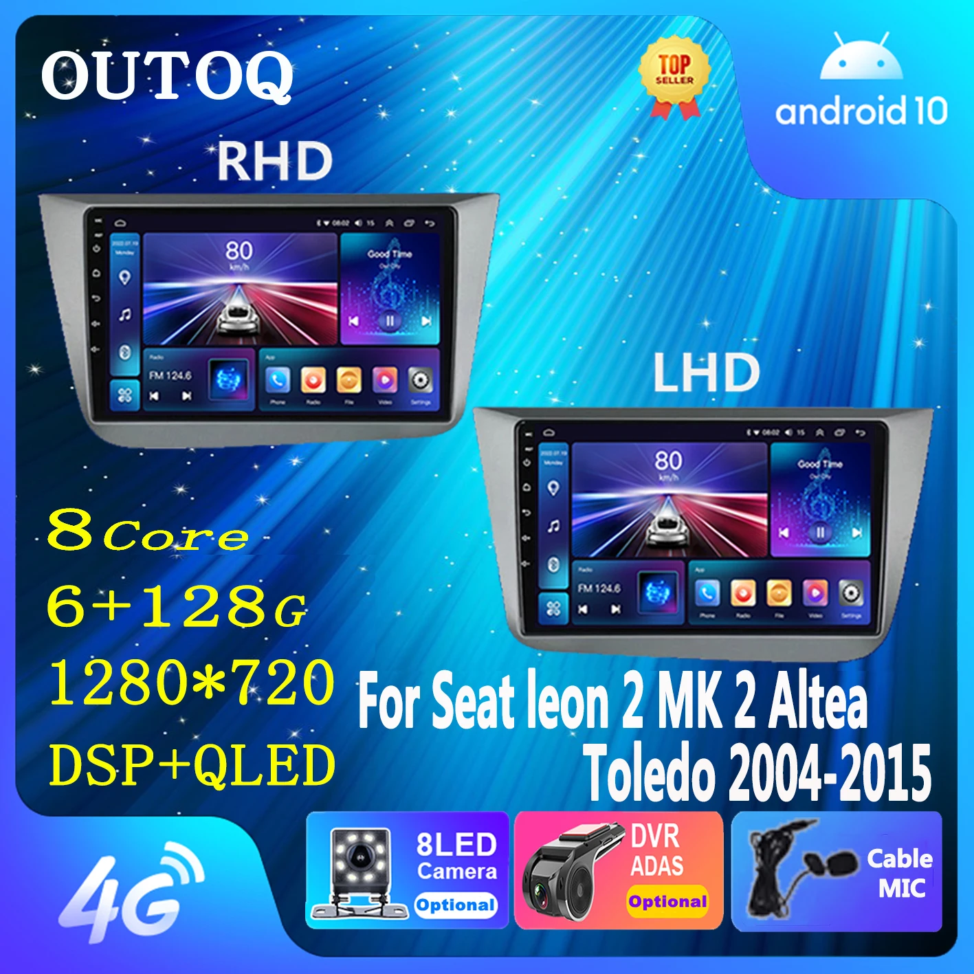 Android Auto Car Radio Carplay for Seat Leon 2 MK 2 / Altea / Toledo 2004-2015 Multimedia Video Player Carplay GPS Navigation
Android Auto Car Radio Carplay for Seat Leon 2 MK 2 / Altea / Toledo 2004-2015 Multimedia Video Player Carplay GPS Navigation