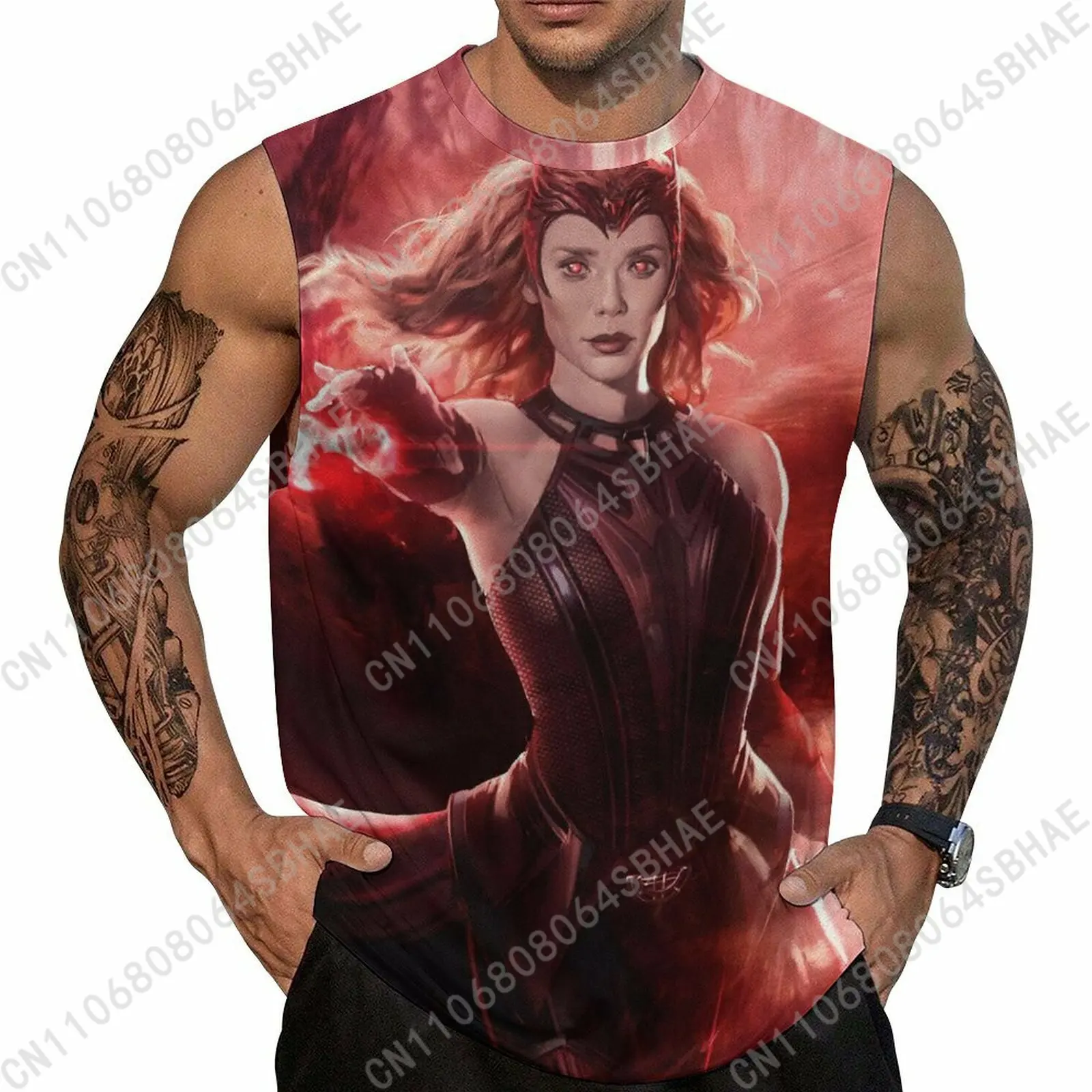 Marvel Scarlet Witch Custom Men's Sleeveless Shirt Personalized Tank Top Wear Summer Vest Tops Men Daily Use Cosplay
Marvel Scarlet Witch Custom Men's Sleeveless Shirt Personalized Tank Top Wear Summer Vest Tops Men Daily Use Cosplay