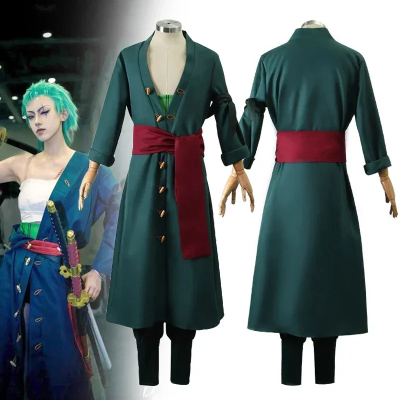 New 2025 Anime Roronoa Zoro Cosplay Costume Adult Men Coat Pants Set Uniform Outfit Halloween Carnival Party Clothes
New 2025 Anime Roronoa Zoro Cosplay Costume Adult Men Coat Pants Set Uniform Outfit Halloween Carnival Party Clothes