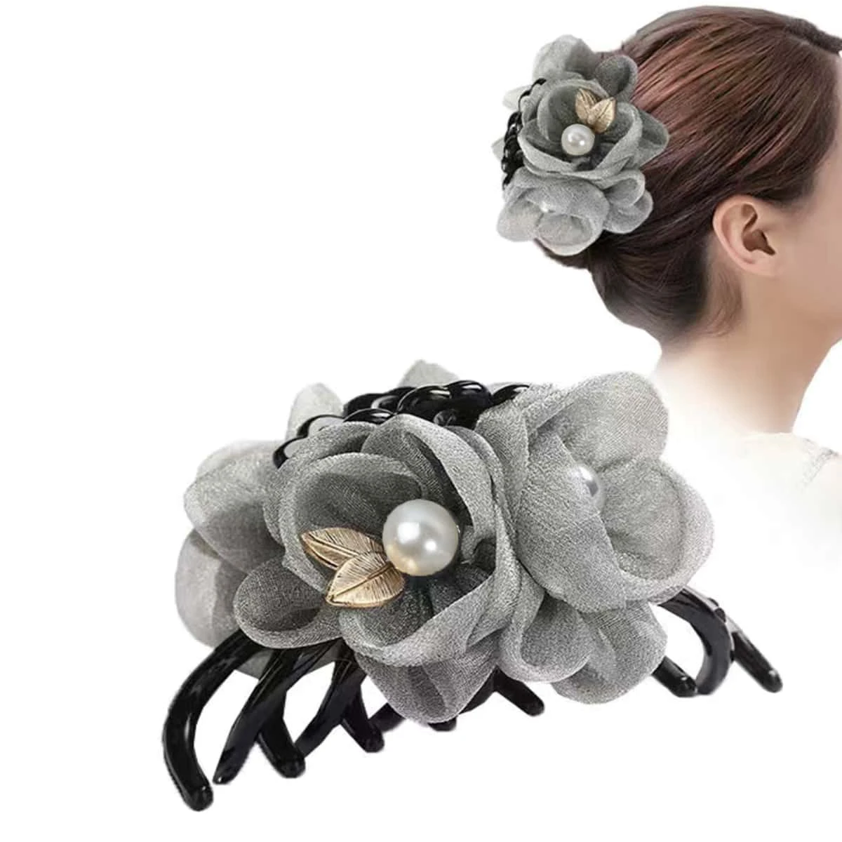 Sweet Stylish Large Hair Claw Clip for Back Head Updo Womens Hair Accessory Suitable for Dresses Parties Balls Gift for Friends
Sweet Stylish Large Hair Claw Clip for Back Head Updo Womens Hair Accessory Suitable for Dresses Parties Balls Gift for Friends
