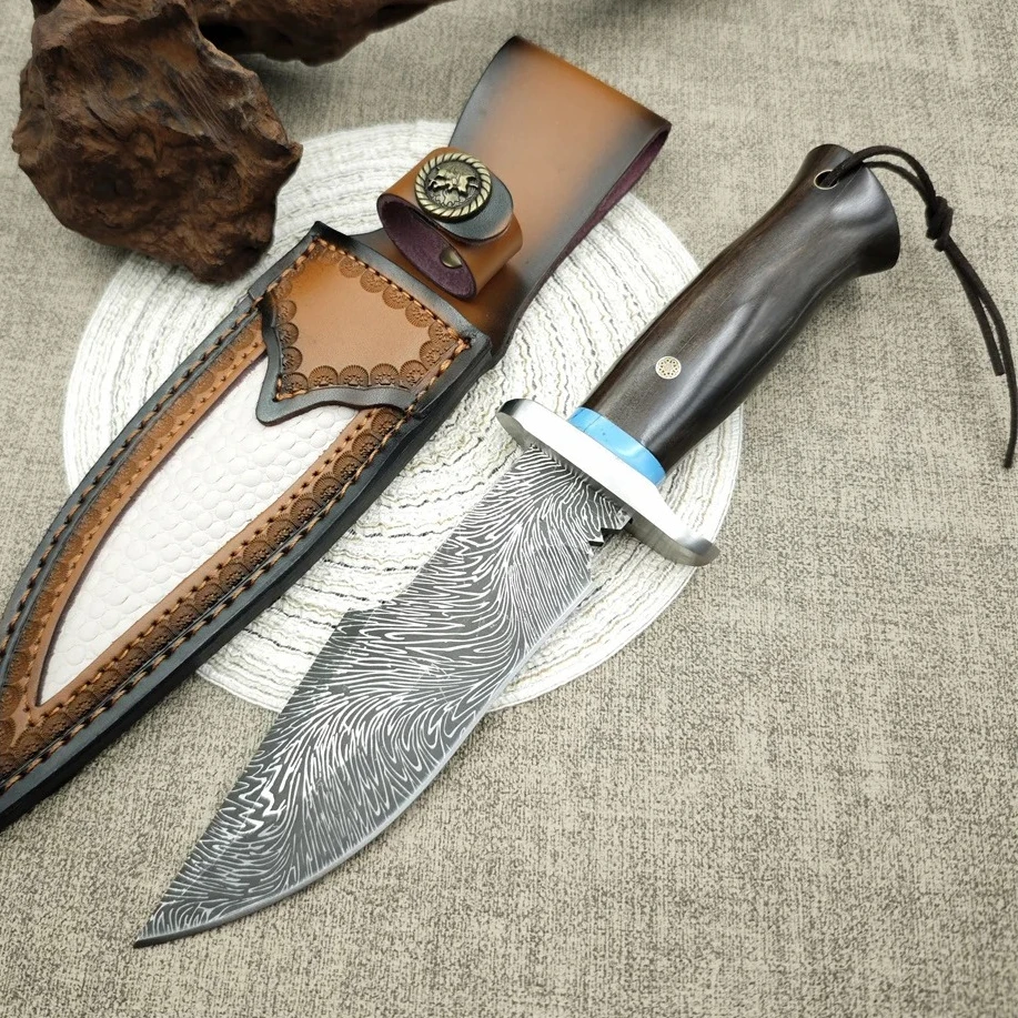 High Hardness Feather Pattern 7cr13mov Blade Ebony Handles Pocket Knife EDC Survival Camping Tools Travel Climbing Knives
High Hardness Feather Pattern 7cr13mov Blade Ebony Handles Pocket Knife EDC Survival Camping Tools Travel Climbing Knives