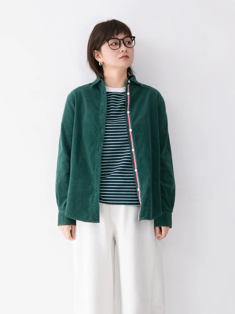 Женская рубашка из чистого хлопкового вельвета свободного кроя с эффектом похудения, в клетку, с длинным рукавом, на пуговицах, весна 2026, повседневная
Женская рубашка из чистого хлопкового вельвета свободного кроя с эффектом похудения, в клетку, с длинным рукавом, на пуговицах, весна 2026, повседневная