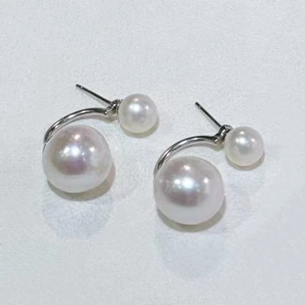 Classic Dual Purpose Double Pearl Earrings for All Occasions with White Edison Freshwater Pearls Party Birthday Christmas Gift
Classic Dual Purpose Double Pearl Earrings for All Occasions with White Edison Freshwater Pearls Party Birthday Christmas Gift