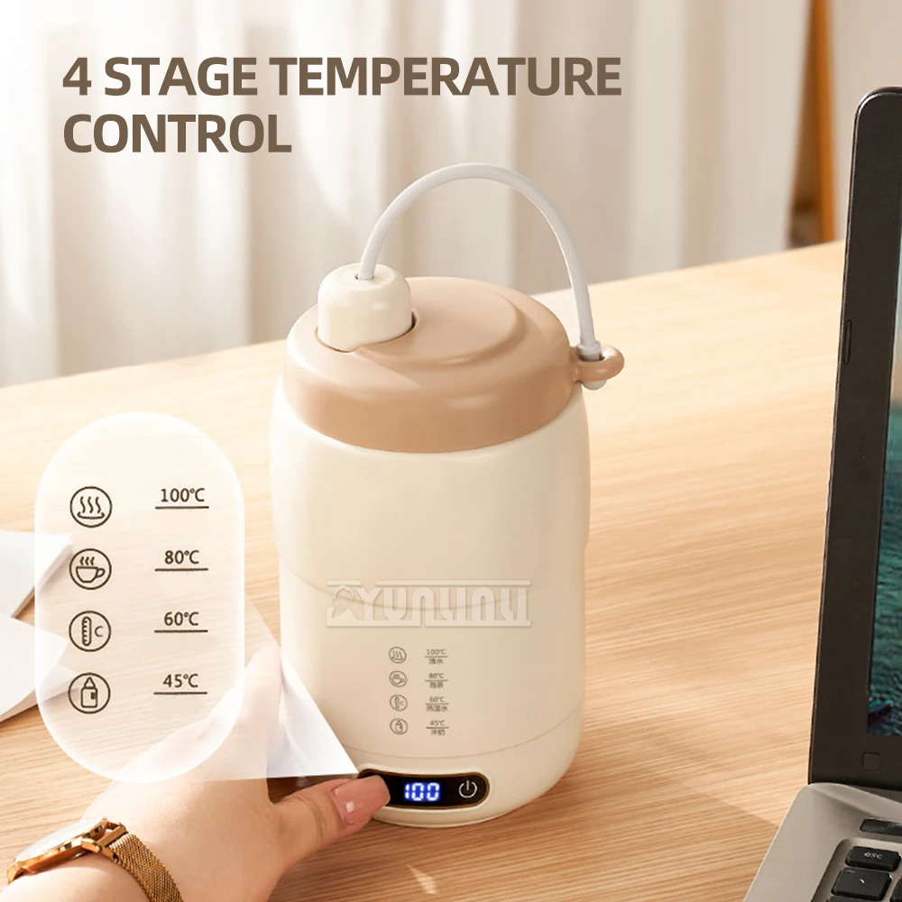 500ml Portable Travel Cup Multifunction Electric Kettle 4 Gear Temperature Adjust Heating Cup
500ml Portable Travel Cup Multifunction Electric Kettle 4 Gear Temperature Adjust Heating Cup