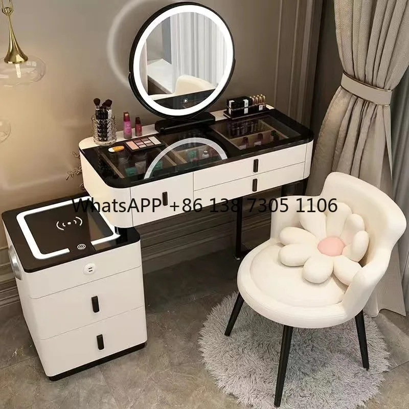 Nordic dressing table Modern simple multi-functional integrated cabinet Makeup table Smart dressing table Wireless charging
Nordic dressing table Modern simple multi-functional integrated cabinet Makeup table Smart dressing table Wireless charging